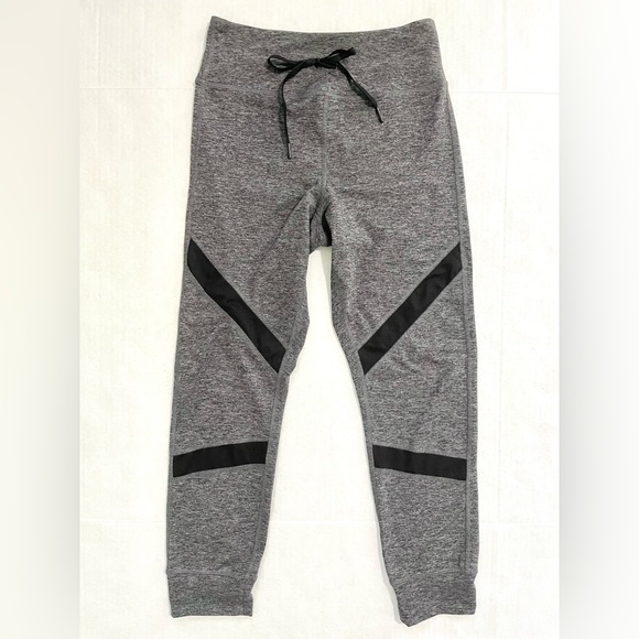 Walkpop Grey Black Stripe Athletic Activewear Leggings Women’s XS - Picture 2 of 8